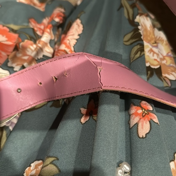 Rare Vintage 1993 Large Pink Butterfly Belt Buckle - Picture 5 of 8